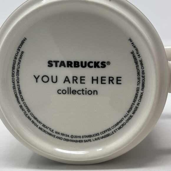 Portland Starbucks You Are Here 14 Ounce Coffee Mug / Cup Rose City Collector - Picture 4 of 5